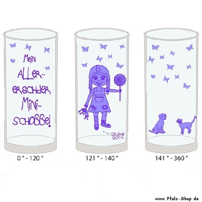 MiniSchobbeglas s Goldisch Grott 0,25l