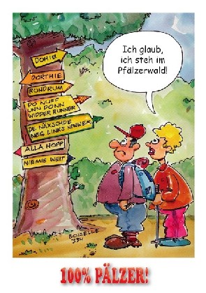 Postkarte Pfälzer Wald