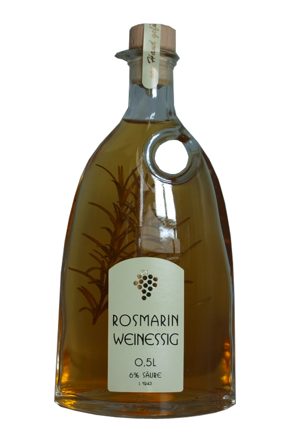 Pfälzer Weißweinessig mit Rosmarinzweig 500ml