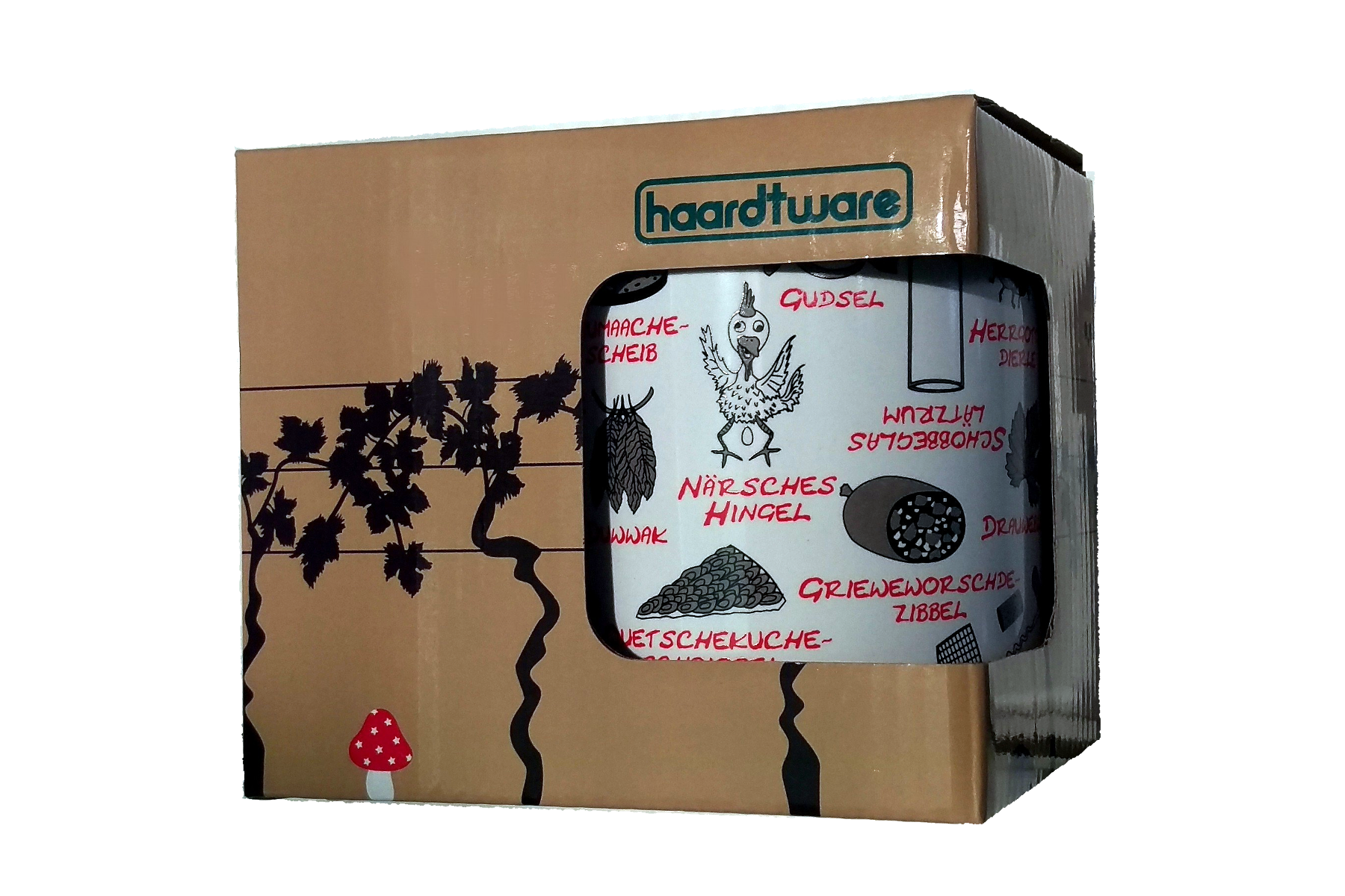 Tasse Pfälzisch für Anfänger rot Lektion 1-2