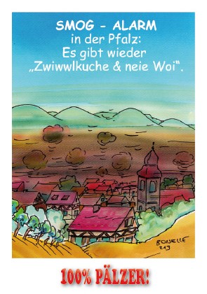 Postkarte Pfälzer Smogalarm