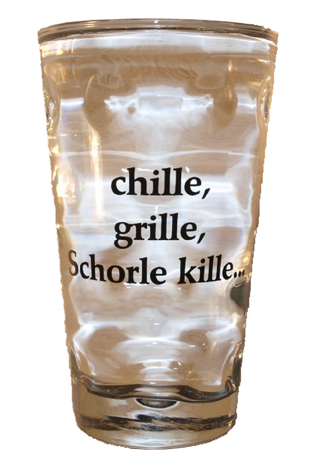 Dubbeglas - chille, grille, Schorle kille - 0,5l