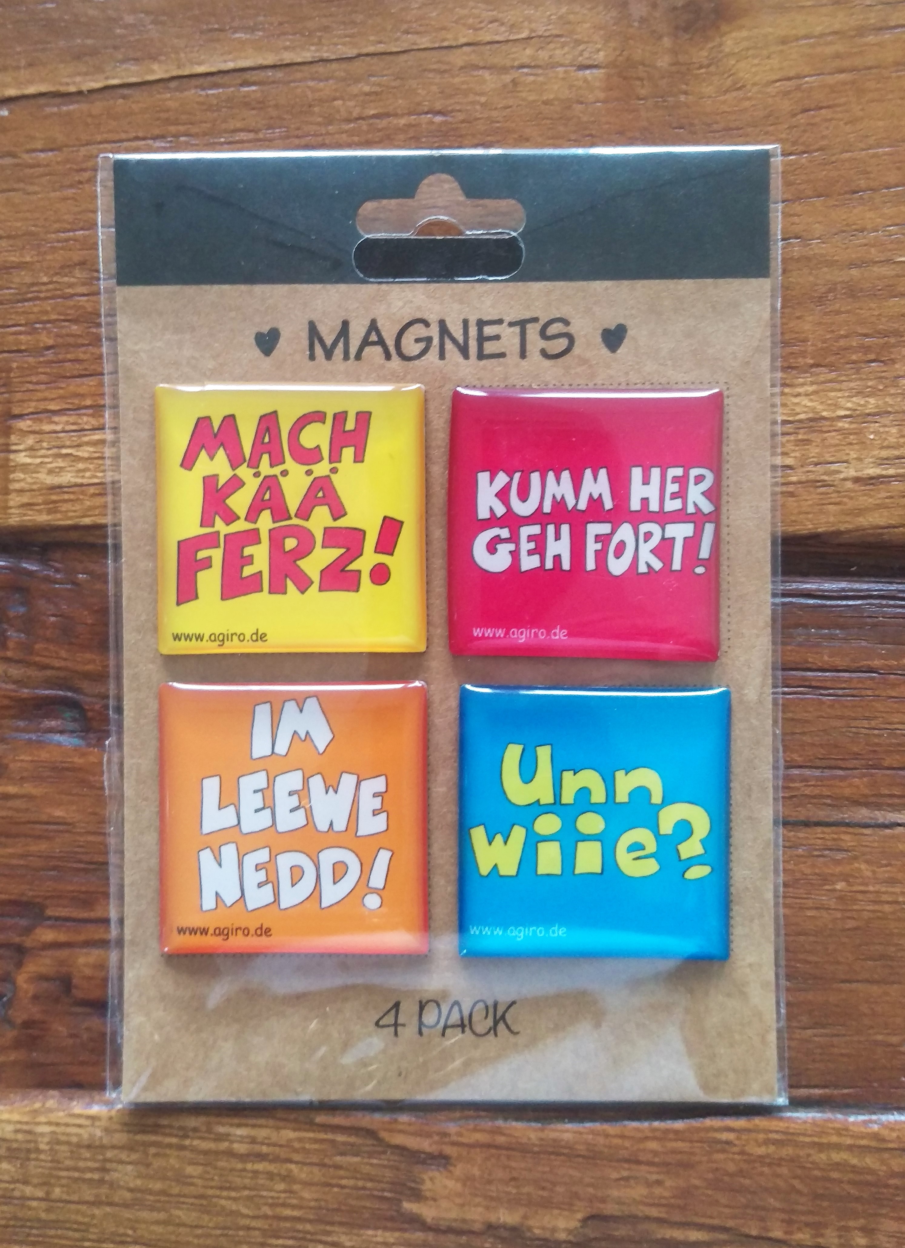 Magnete 4er Pack Pfälzer Sprich!
