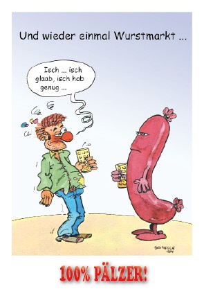 Postkarte Wurstmarkt!