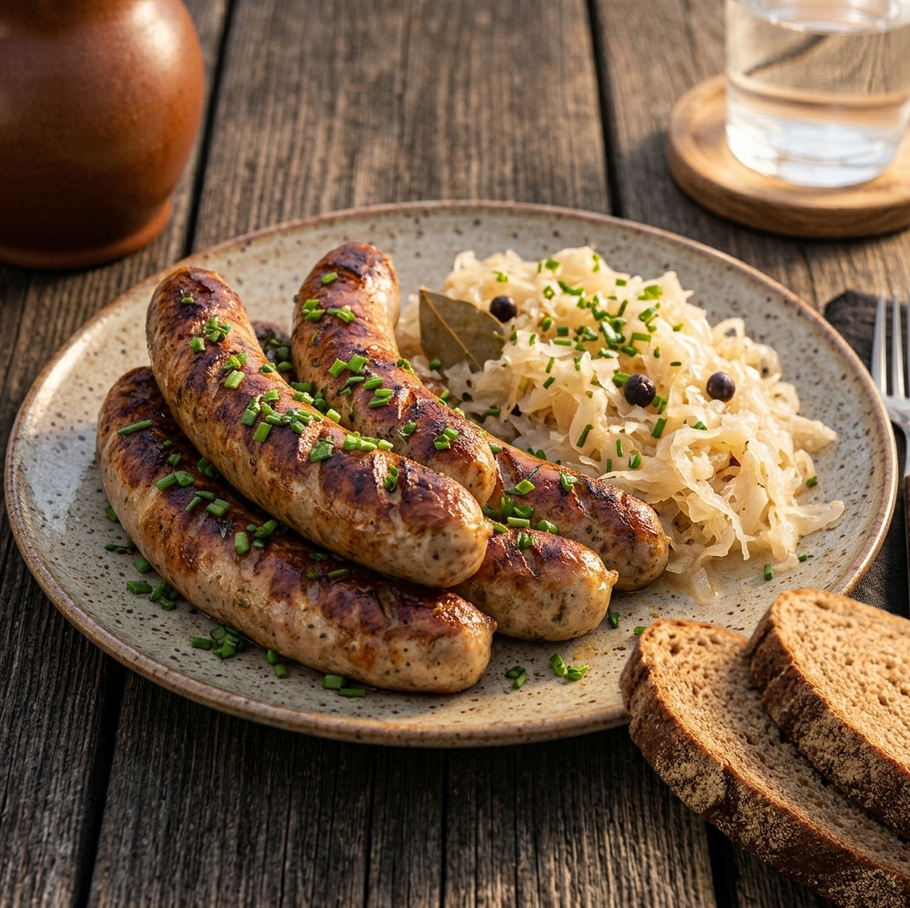 Frische Pfälzer Bratwurst - grob 4 Stück