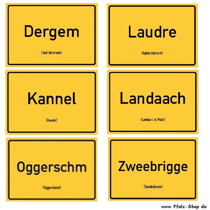 Postkarte Ortsschild