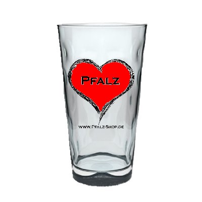 Dubbeglas Pfalzherz