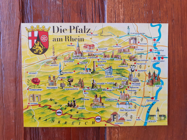 Postkarte Die Pfalz